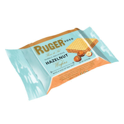 RUGER XOXO MINIS Assorted Wafers with A Kiss of Sea Salt in Chocolate, Vanilla and Hazelnut ITEM # 61004 image 5