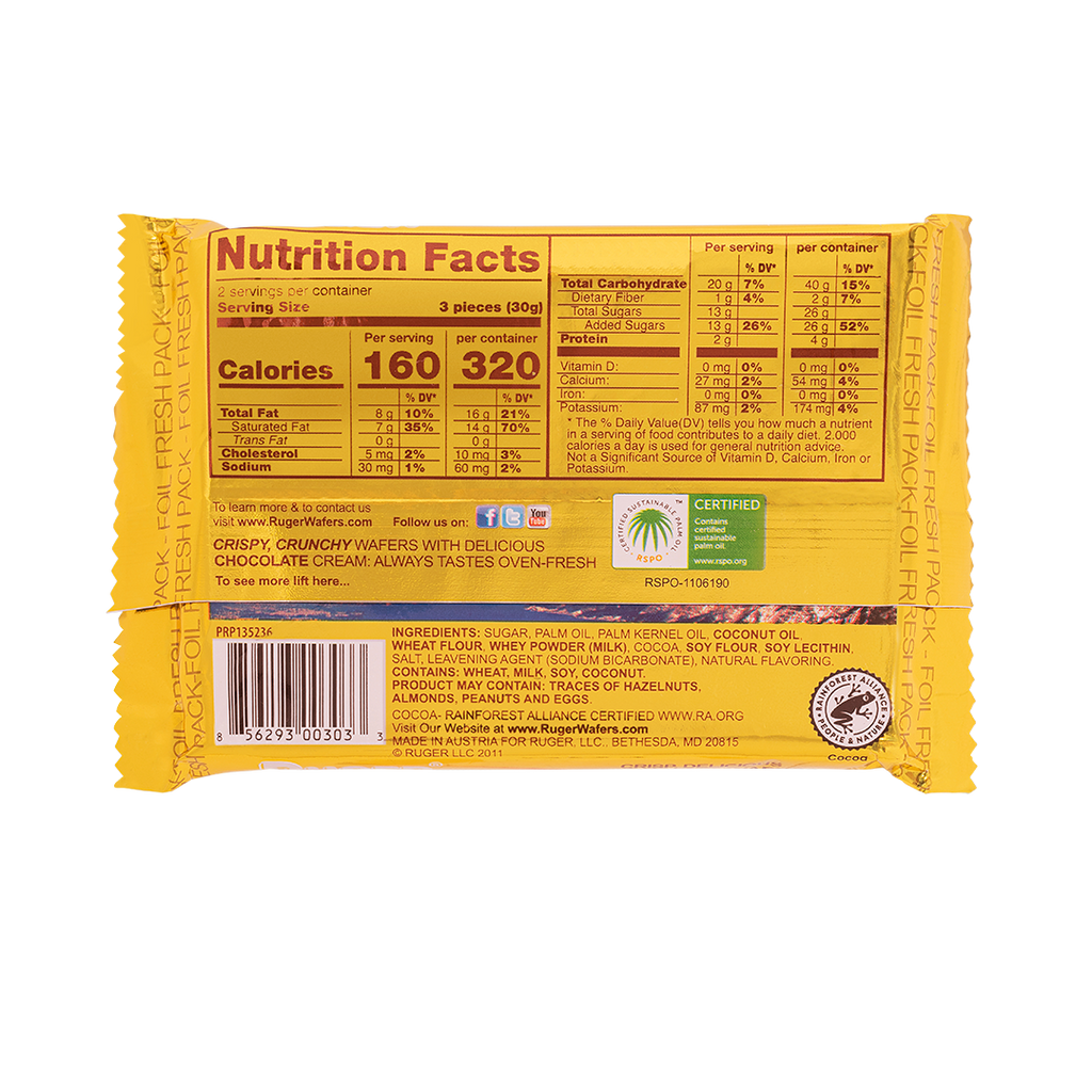 RUGER CHOCOLATE WAFERS #45443-C
