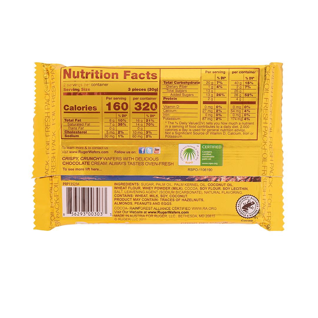 RUGER CHOCOLATE WAFERS #45443-C