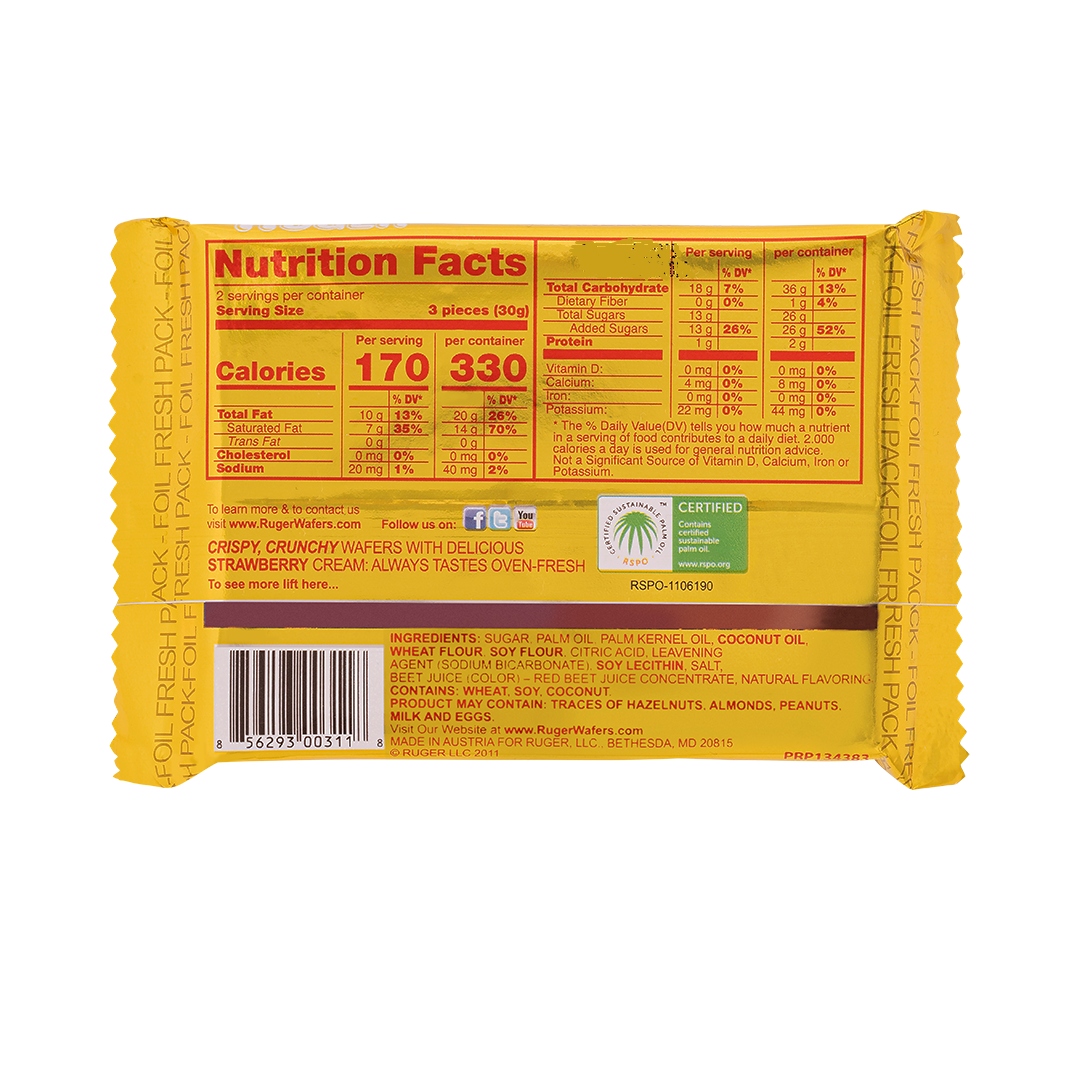 RUGER STRAWBERRY WAFERS #45452